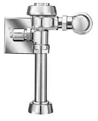 Sloan Valve Co. - 1-1/2" Spud Coupling, 1" Pipe, Closet Automatic Flush Valve - Handle Opening, 3.5 Gal per Flush, Metal Cover, Powered by Electrical Line with 24 Volt Step Down Transformer - Top Tool & Supply