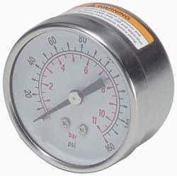 Parker - Stainless Steel FRL Pressure Gauge - Use with PB11/PR10 - Top Tool & Supply