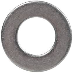 Made in USA - 1/4" Screw, Grade AN960 Stainless Steel Standard Flat Washer - 0.267" ID x 1/2" OD, 0.028" Thick, Passivated Finish, Meets Military Specifications - Top Tool & Supply