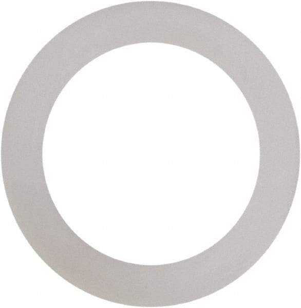 Made in USA - #12 Screw, Grade 6/6 Nylon Standard Flat Washer - 1/4" ID x 3/8" OD, 0.015" Thick, Plain Finish - Top Tool & Supply