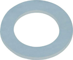 Made in USA - 1/4" Screw, Grade 6/6 Nylon Standard Flat Washer - 0.313" ID x 1/2" OD, 0.031" Thick, Plain Finish - Top Tool & Supply