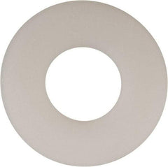 Made in USA - 9/16" Screw, Grade 6/6 Nylon Standard Flat Washer - 0.594" ID x 1.469" OD, 0.1" Thick, Plain Finish - Top Tool & Supply