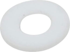 Made in USA - #4 Screw, PTFE Standard Flat Washer - 0.116" ID x 1/4" OD, 0.031" Thick, Plain Finish - Top Tool & Supply