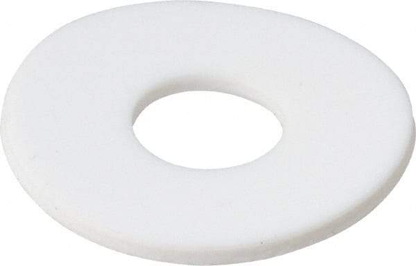 Made in USA - 5/8" Screw, PTFE Standard Flat Washer - 0.656" ID x 1-3/4" OD, 0.1" Thick, Plain Finish - Top Tool & Supply