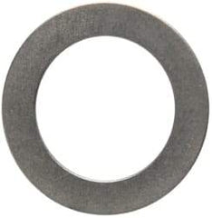 Made in USA - 0.016" Thick, 0.505" Inside x 3/4" OD, Round Shim - 7/16" Screw, Uncoated 302/304 Stainless Steel - Top Tool & Supply