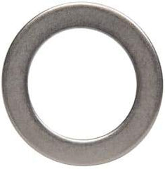 Made in USA - 0.03" Thick, 0.505" Inside x 3/4" OD, Round Shim - 7/16" Screw, Uncoated 302/304 Stainless Steel - Top Tool & Supply