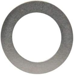 Made in USA - 0.005" Thick, 0.505" Inside x 3/4" OD, Round Shim - 7/16" Screw, Uncoated 302/304 Stainless Steel - Top Tool & Supply