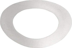 Made in USA - 0.003" Thick, 0.63" Inside x 1" OD, Round Shim - 9/16" Screw, Uncoated 302/304 Stainless Steel - Top Tool & Supply