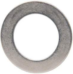 Made in USA - 0.03" Thick, 0.63" Inside x 1" OD, Round Shim - 9/16" Screw, Uncoated 302/304 Stainless Steel - Top Tool & Supply