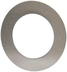 Made in USA - 0.006" Thick, 0.63" Inside x 1" OD, Round Shim - 9/16" Screw, Uncoated 302/304 Stainless Steel - Top Tool & Supply