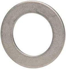 Made in USA - 1/16" Thick, 0.63" Inside x 1" OD, Round Shim - 9/16" Screw, Uncoated 302/304 Stainless Steel - Top Tool & Supply