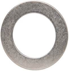 Made in USA - 0.048" Thick, 7/8" Inside x 1-3/8" OD, Round Shim - 3/4" Screw, Uncoated 302/304 Stainless Steel - Top Tool & Supply