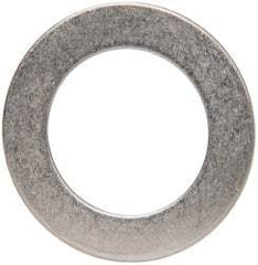 Made in USA - 0.048" Thick, 7/8" Inside x 1-3/8" OD, Round Shim - 3/4" Screw, Uncoated 302/304 Stainless Steel - Top Tool & Supply