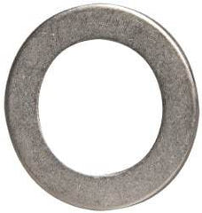 Made in USA - 0.06" Thick, 7/8" Inside x 1-3/8" OD, Round Shim - 3/4" Screw, Uncoated 302/304 Stainless Steel - Top Tool & Supply