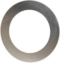 Made in USA - 0.002" Thick, 1-1/8" Inside x 1-5/8" OD, Round Shim - Uncoated 302/304 Stainless Steel - Top Tool & Supply