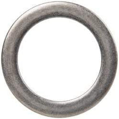 Made in USA - 0.015" Thick, 1-1/4" Inside x 1-3/4" OD, Round Shim - Uncoated 302/304 Stainless Steel - Top Tool & Supply