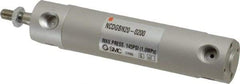 SMC PNEUMATICS - 3/4" Bore Double Acting Air Cylinder - 1/8 Port, 1/4-28 Rod Thread, 140 Max psi, 40 to 140°F - Top Tool & Supply