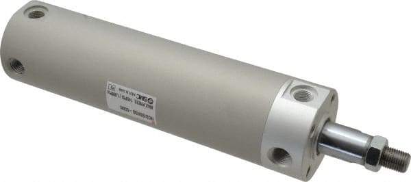 SMC PNEUMATICS - 2" Bore Double Acting Air Cylinder - 1/4 Port, 1/2-20 Rod Thread, 140 Max psi, 40 to 140°F - Top Tool & Supply