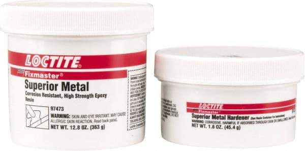 Loctite - 1 Lb Pail Two Part Epoxy - 20 min Working Time, 2,820 psi Shear Strength, Series Fixmaster - Top Tool & Supply