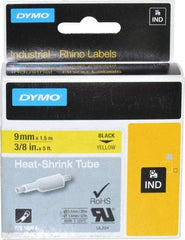 Dymo - 60" Long, Yellow Heat Shrinkable Polyolefin Heat Shrink Tubing - For RhinoPRO 3000 - Top Tool & Supply