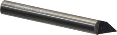 Onsrud - 60° Incl Angle, 1/4" Shank Diam, 2" OAL, 0.02" Cut Diam, Conical Engraving Cutter - 1/2" LOC, 0.02" Tip Diam, 1 Flute, Right Hand Cut, Solid Carbide, Uncoated - Top Tool & Supply