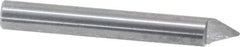 Onsrud - 60° Incl Angle, 1/4" Shank Diam, 2" OAL, 0.04" Cut Diam, Conical Engraving Cutter - 1/2" LOC, 0.04" Tip Diam, 1 Flute, Right Hand Cut, Solid Carbide, Uncoated - Top Tool & Supply