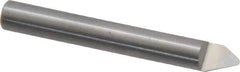 Onsrud - 60° Incl Angle, 1/4" Shank Diam, 2" OAL, 0.06" Cut Diam, Conical Engraving Cutter - 1/2" LOC, 0.06" Tip Diam, 1 Flute, Right Hand Cut, Solid Carbide, Uncoated - Top Tool & Supply