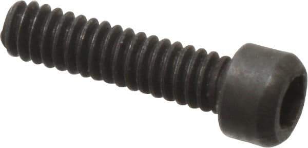 Value Collection - #0-80 UNF Hex Socket Drive, Socket Cap Screw - Alloy Steel, Black Oxide Finish, Fully Threaded, 1/4" Length Under Head - Top Tool & Supply