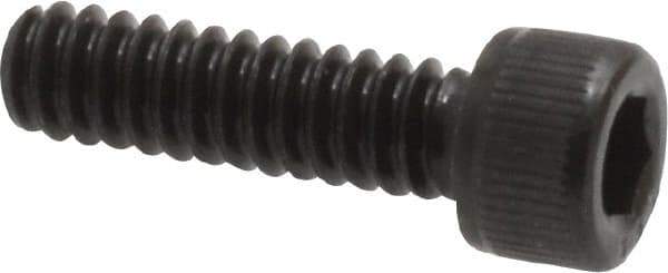 Value Collection - #6-32 UNC Hex Socket Drive, Socket Cap Screw - Alloy Steel, Black Oxide Finish, Fully Threaded, 1/2" Length Under Head - Top Tool & Supply