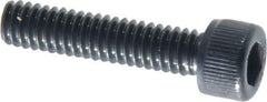 Value Collection - #8-32 UNC Hex Socket Drive, Socket Cap Screw - Alloy Steel, Black Oxide Finish, Fully Threaded, 3/4" Length Under Head - Top Tool & Supply