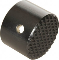 Enerpac - 1-1/4 - 11-1/2 Thread, Hydraulic Cylinder Serrated Saddle - 1-1/2" Diam, 5 Ton Capacity, 2" OAL - Top Tool & Supply