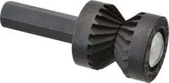 Greenlee - 13/16" Cut Diam, 3/8" Shank Diam, Cylinder Head Double Cut Burr - Flat End, 1/2" LOC, 1-3/8" OAL - Top Tool & Supply