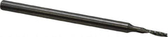 Onsrud - 1/16" Cutting Diam x 1/4" Length of Cut, 1 Flute, Upcut Spiral Router Bit - Uncoated, Right Hand Cut, Solid Carbide, 2" OAL x 1/8" Shank Diam, Single Edge, 21° Helix Angle - Top Tool & Supply