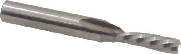 Onsrud - 3/16" Cutting Diam x 5/8" Length of Cut, 1 Flute, Downcut Spiral Router Bit - Uncoated, Right Hand Cut, Solid Carbide, 2" OAL x 1/4" Shank Diam, Single Edge, 21° Helix Angle - Top Tool & Supply