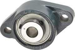 Value Collection - 1/2" ID, 2-7/32" OAW x 3-7/8" OAL x 2-7/32" OAH 2-Bolt High Temperature Flange Bearing - 1,650 Lb Static Cap, 2,830 Lb Dyn Cap, 3" Btw Mnt Hole Ctrs, 19/32" Base-to-Ctr Ht, Cast Iron - Top Tool & Supply