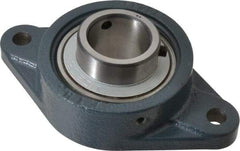 Value Collection - 1-1/2" ID, 3-15/16" OAW x 6-7/8" OAL x 3-15/16" OAH 2-Bolt High Temperature Flange Bearing - 4,000 Lb Static Cap, 6,400 Lb Dyn Cap, 5.656" Btw Mnt Hole Ctrs, 53/64" Base-to-Ctr Ht, Cast Iron - Top Tool & Supply