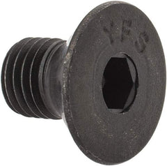 Value Collection - 5/16-24 UNF Hex Socket Drive, 82° Flat Screw - Alloy Steel, Black Oxide Finish, Fully Threaded, 1/2" OAL - Top Tool & Supply