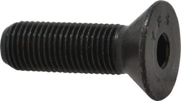 Value Collection - 3/8-24 UNF Hex Socket Drive, 82° Flat Screw - Alloy Steel, Black Oxide Finish, Fully Threaded, 1-1/4" OAL - Top Tool & Supply