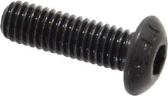 Value Collection - #10-32 UNF Hex Socket Drive, Button Screw - Alloy Steel, Black Oxide Finish, Fully Threaded, 5/8" Length Under Head - Top Tool & Supply