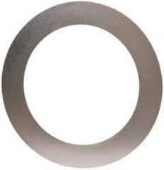 Made in USA - 0.005" Thick, 1-1/4" Inside x 1-3/4" OD, Round Shim - Uncoated 302/304 Stainless Steel - Top Tool & Supply