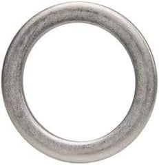 Made in USA - 1/8" Thick, 1-3/8" Inside x 1-7/8" OD, Round Shim - Uncoated 302/304 Stainless Steel - Top Tool & Supply