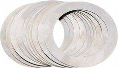 Made in USA - 0.007" Thick, 1-3/8" Inside x 1-7/8" OD, Round Shim - Uncoated 302/304 Stainless Steel - Top Tool & Supply