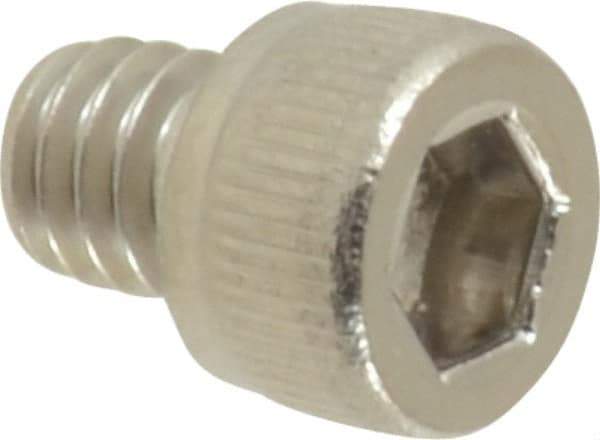 Value Collection - #8-32 UNC Hex Socket Drive, Socket Cap Screw - Grade 18-8 Stainless Steel, 3/16" Length Under Head - Top Tool & Supply