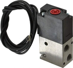 ARO/Ingersoll-Rand - 1/8", 3-Way Body Ported Stacking Solenoid Valve - 120 VAC, 0.2 CV Rate, 2.4" High - Top Tool & Supply