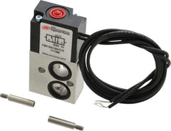 ARO/Ingersoll-Rand - 1/8", 3-Way Stacking Solenoid Valve - 24 VDC, 0.2 CV Rate, 2.4" High - Top Tool & Supply