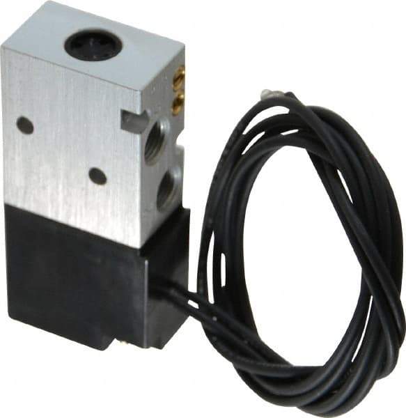 ARO/Ingersoll-Rand - 1/8", 4-Way Body Ported Stacking Solenoid Valve with Speed Control - 12 VDC, 0.2 CV Rate, 2.8" High - Top Tool & Supply