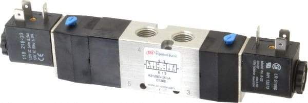 ARO/Ingersoll-Rand - 1/4", 4-Way 3-Position Maxair Stacking Solenoid Valve - 120 VAC, 0.7 CV Rate, 1.81" High - Top Tool & Supply