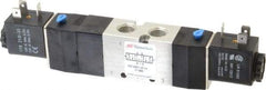 ARO/Ingersoll-Rand - 1/4", 4-Way 3-Position Maxair Stacking Solenoid Valve - 120 VAC, 0.7 CV Rate, 1.81" High - Top Tool & Supply