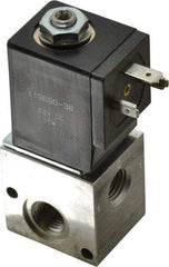 ARO/Ingersoll-Rand - 1/4", CAT Series 3-Way 2-Position Stacking Solenoid Valve - 12 VDC, 0.2 CV Rate, 3-1/2" High - Top Tool & Supply