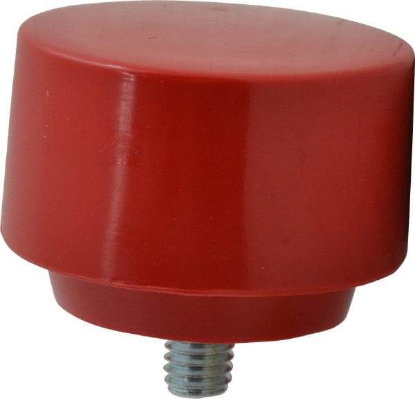 Proto - 2-1/2" Face Diam, Grade Medium, Red Hammer Tip/Face - Plastic - Top Tool & Supply